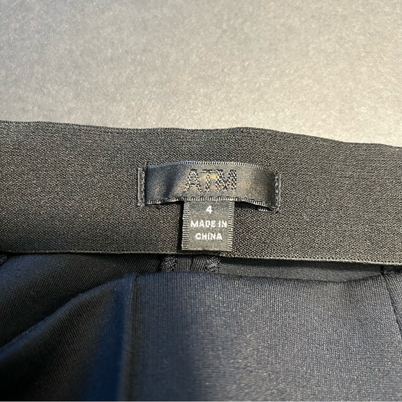 ATM Anthony Thomas Melillo High Waist Crop Pants in Black Size 4 $295 NWOT - Picture 7 of 8